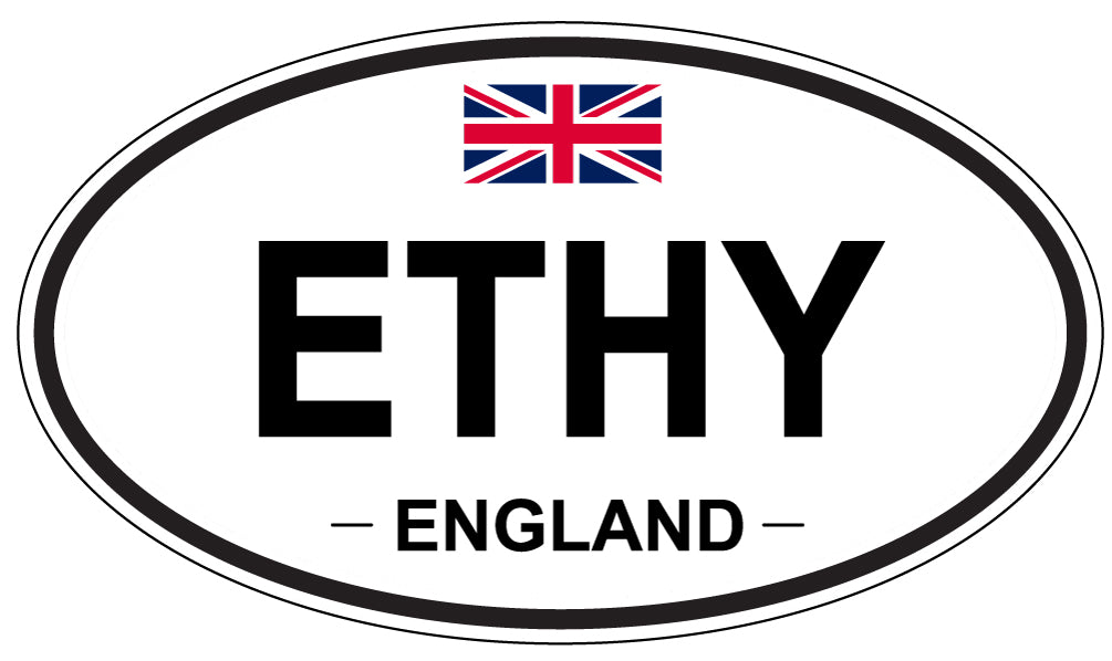 ETHY, England - Oval Magnet