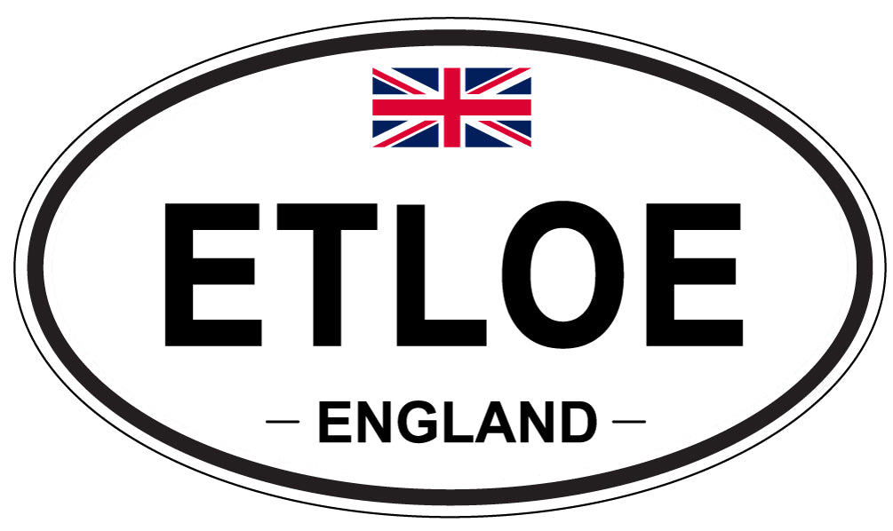 ETLOE, England - Oval Magnet