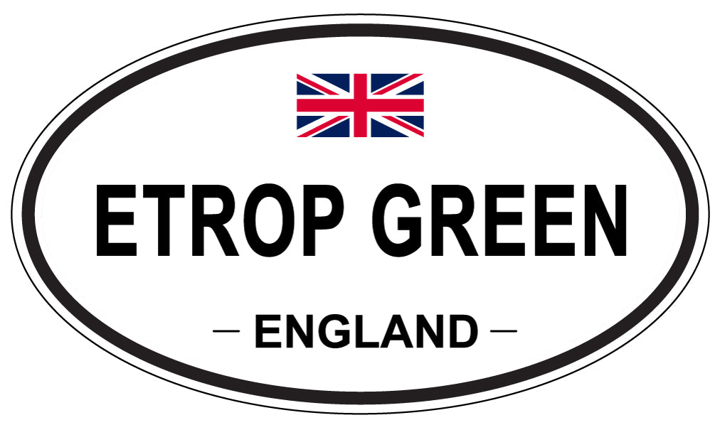 ETROP GREEN, England - Oval Magnet