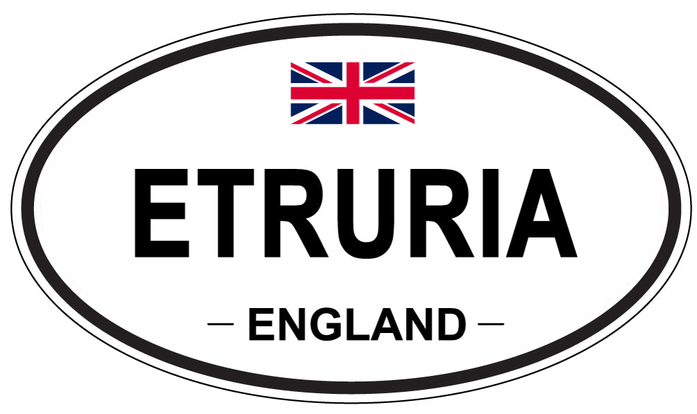 ETRURIA, England - Oval Magnet