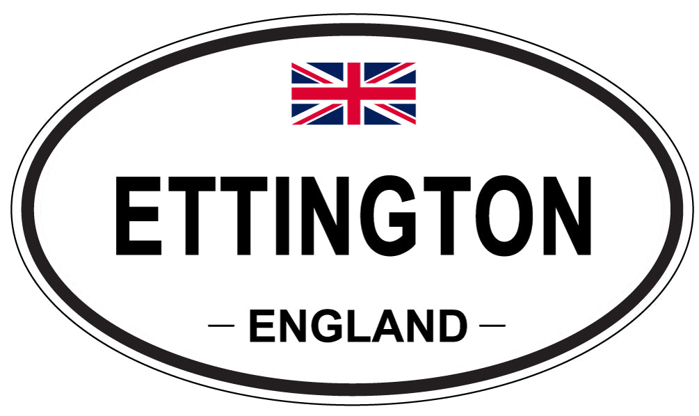 ETTINGTON, England - Oval Magnet