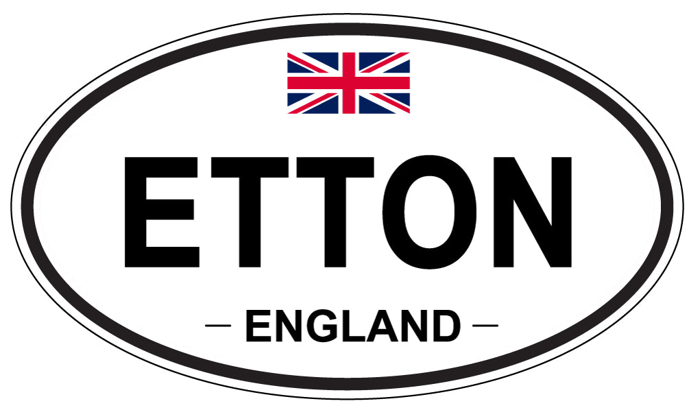 ETTON, England - Oval Magnet
