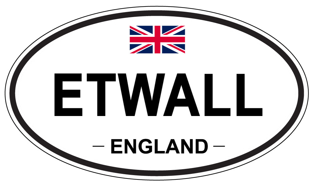 ETWALL, England - Oval Magnet