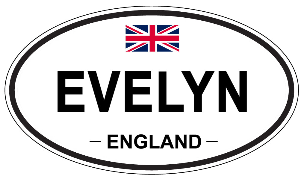 EVELYN, England - Oval Magnet