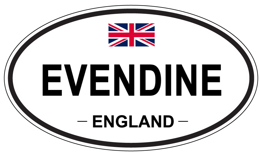EVENDINE, England - Oval Magnet