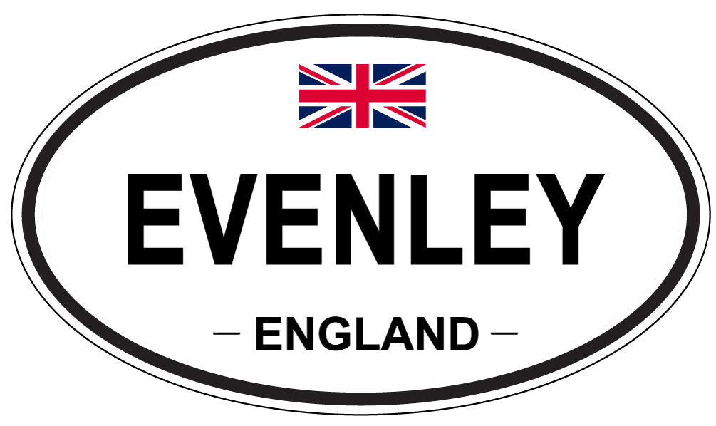 EVENLEY, England - Oval Magnet