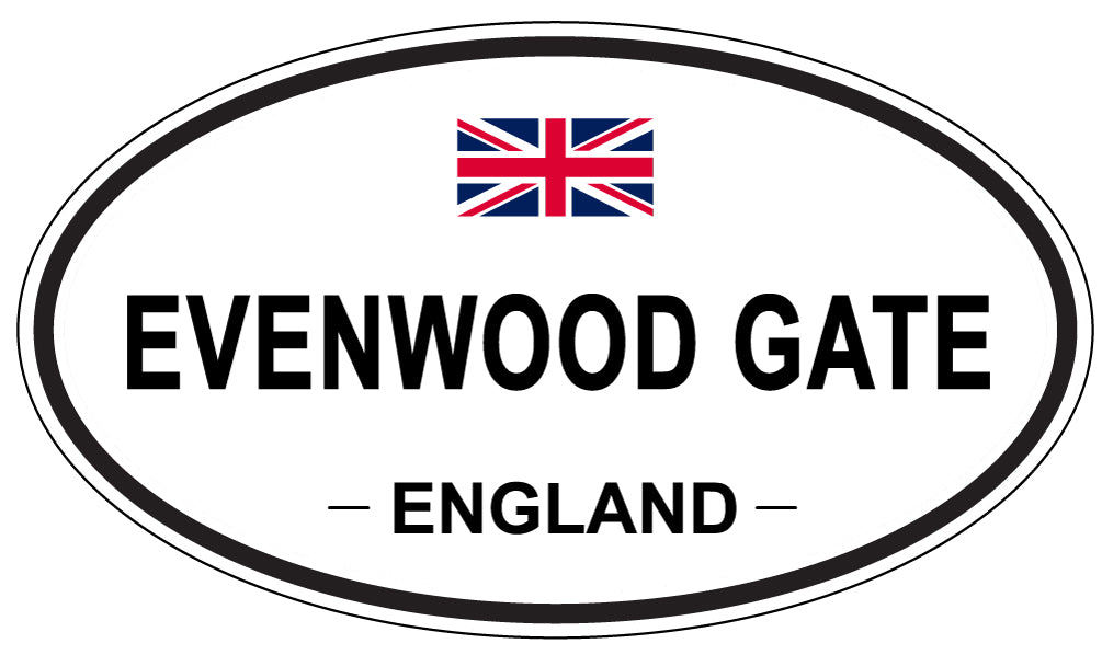 EVENWOOD GATE, England - Oval Magnet