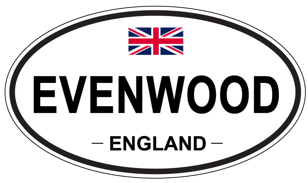 EVENWOOD, England - Oval Magnet