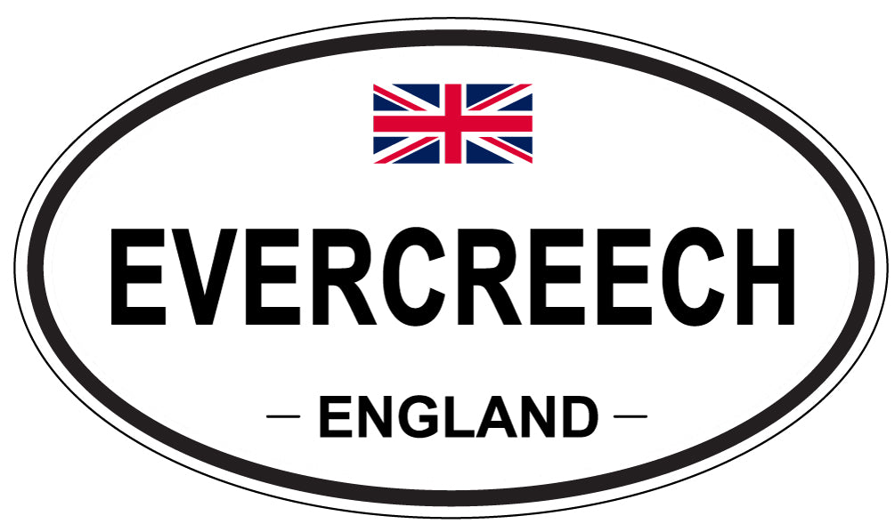 EVERCREECH, England - Oval Magnet