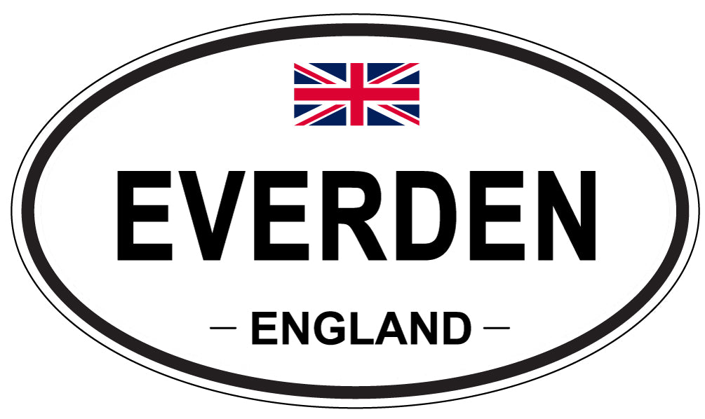 EVERDEN, England - Oval Magnet