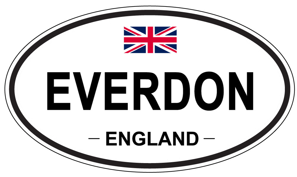 EVERDON, England - Oval Magnet