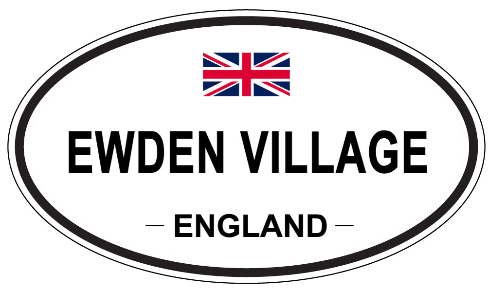 EWDEN VILLAGE, England - Oval Magnet