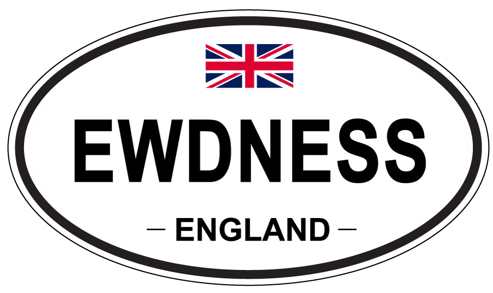 EWDNESS, England - Oval Magnet