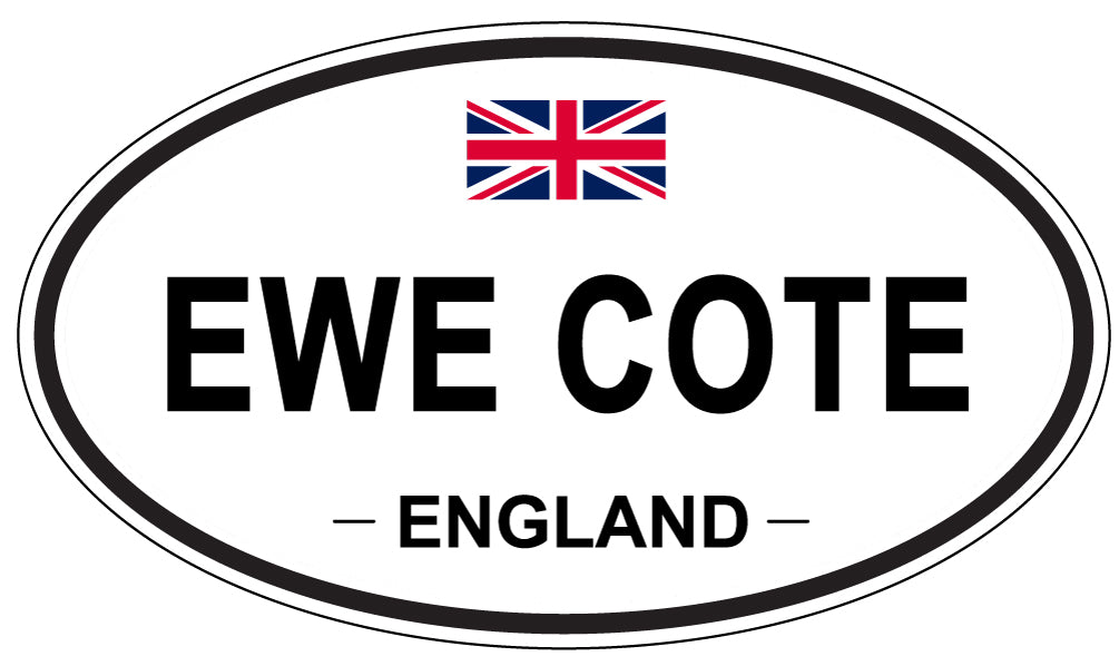 EWE COTE, England - Oval Magnet