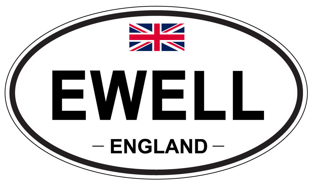 EWELL, England - Oval Magnet