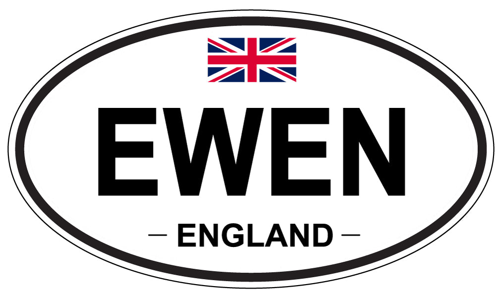 EWEN, England - Oval Magnet
