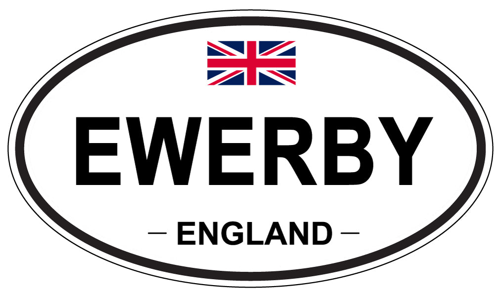 EWERBY, England - Oval Magnet