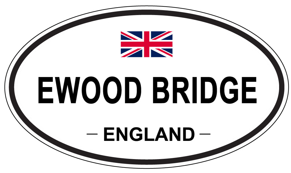 EWOOD BRIDGE, England - Oval Magnet