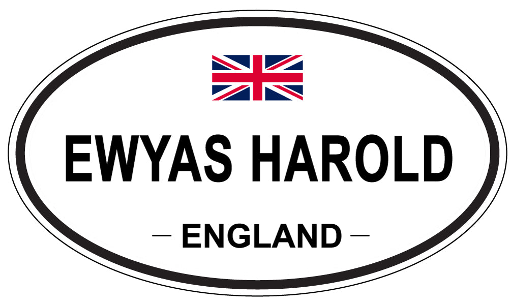 EWYAS HAROLD, ENGLAND - Oval Sticker