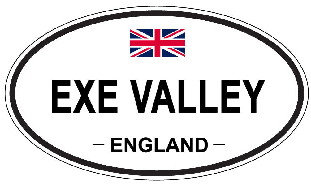 EXE VALLEY, England - Oval Magnet