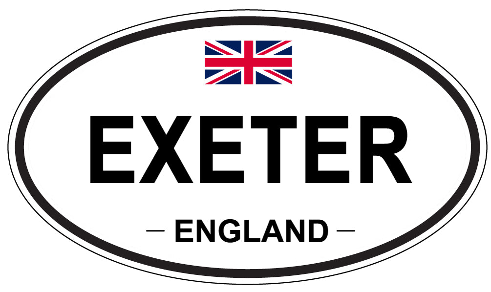 EXETER, England - Oval Magnet