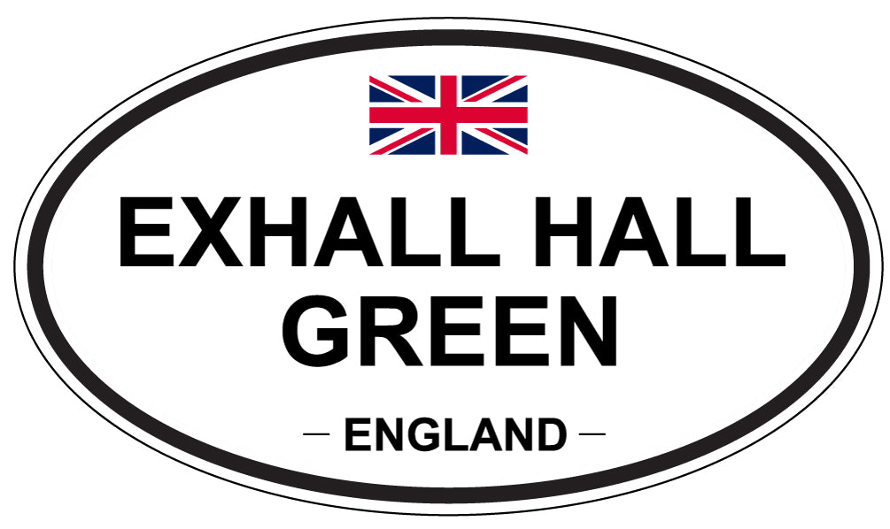 EXHALL HALL GREEN, England - Oval Magnet
