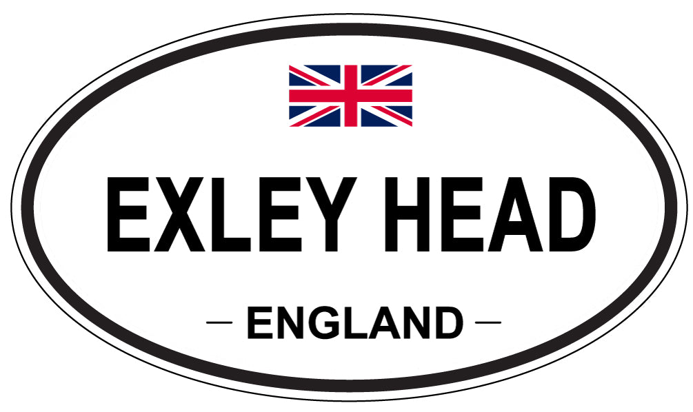 EXLEY HEAD, England - Oval Magnet