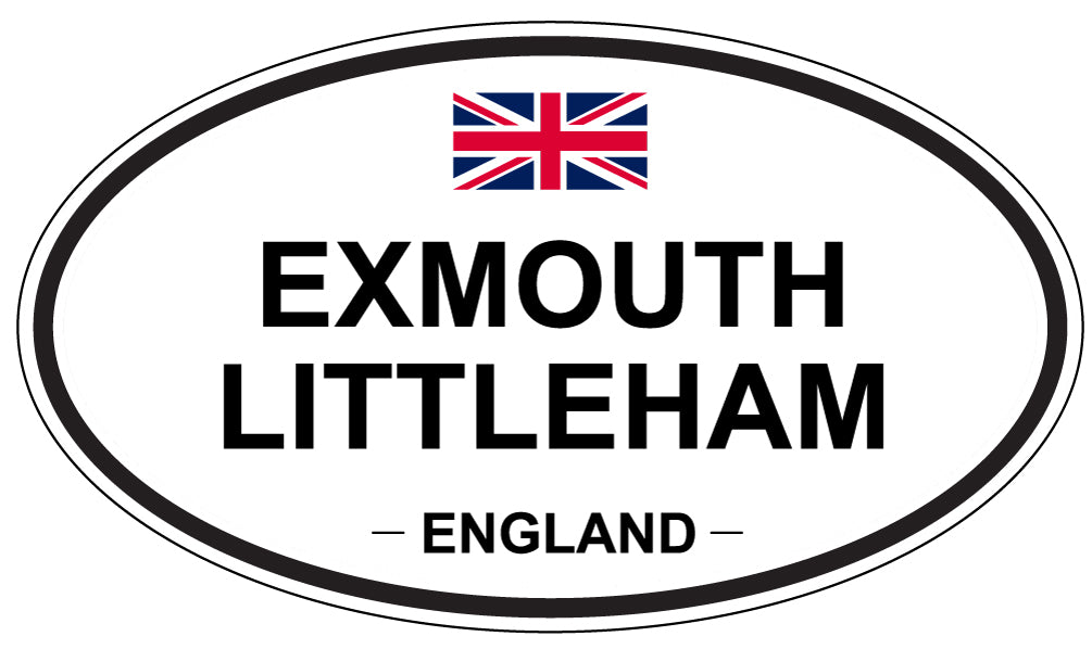 EXMOUTH LITTLEHAM, England - Oval Magnet