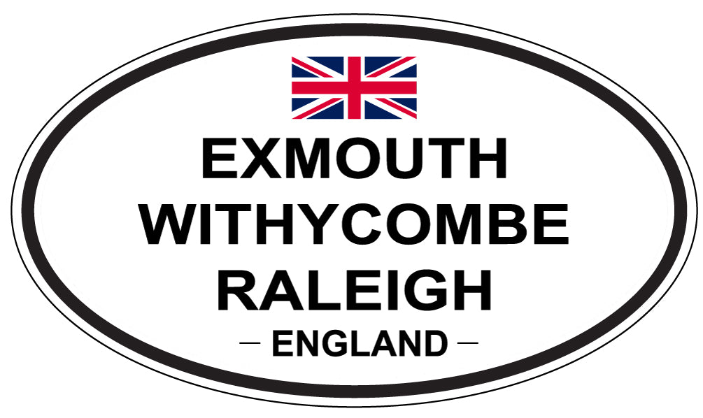EXMOUTH WITHYCOMBE RALEIGH, England - Oval Magnet