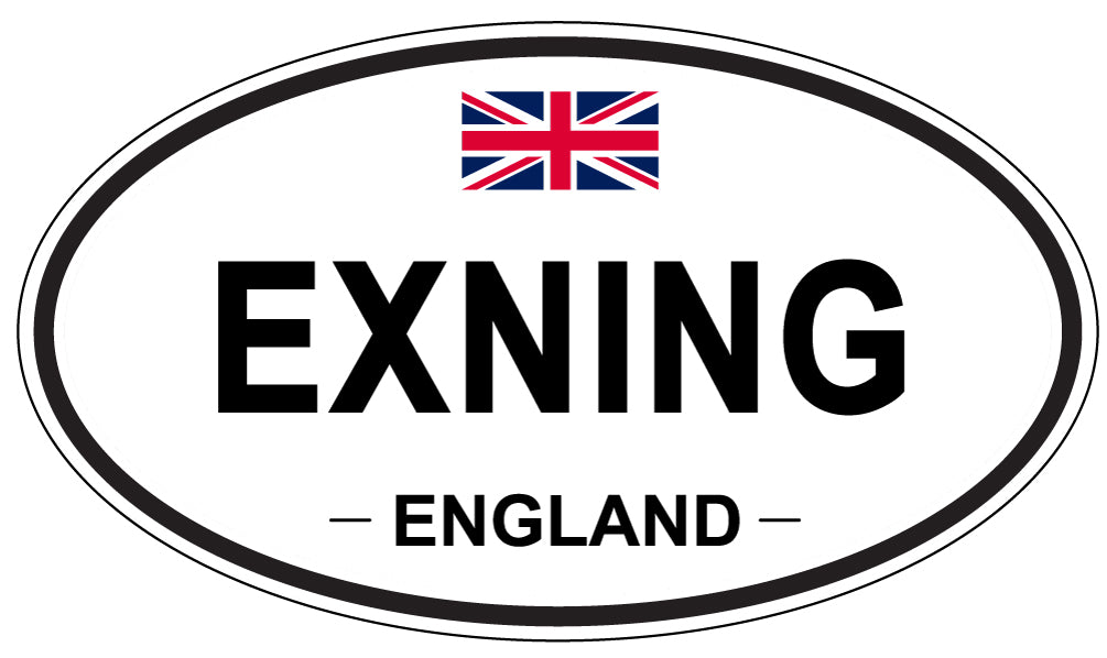 EXNING, England - Oval Magnet