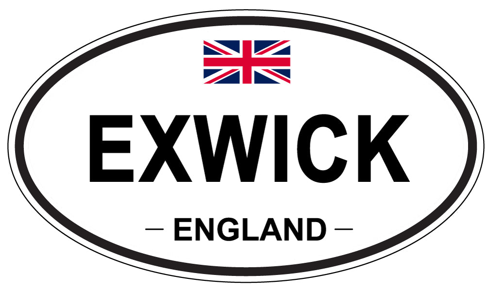 EXWICK, England - Oval Magnet