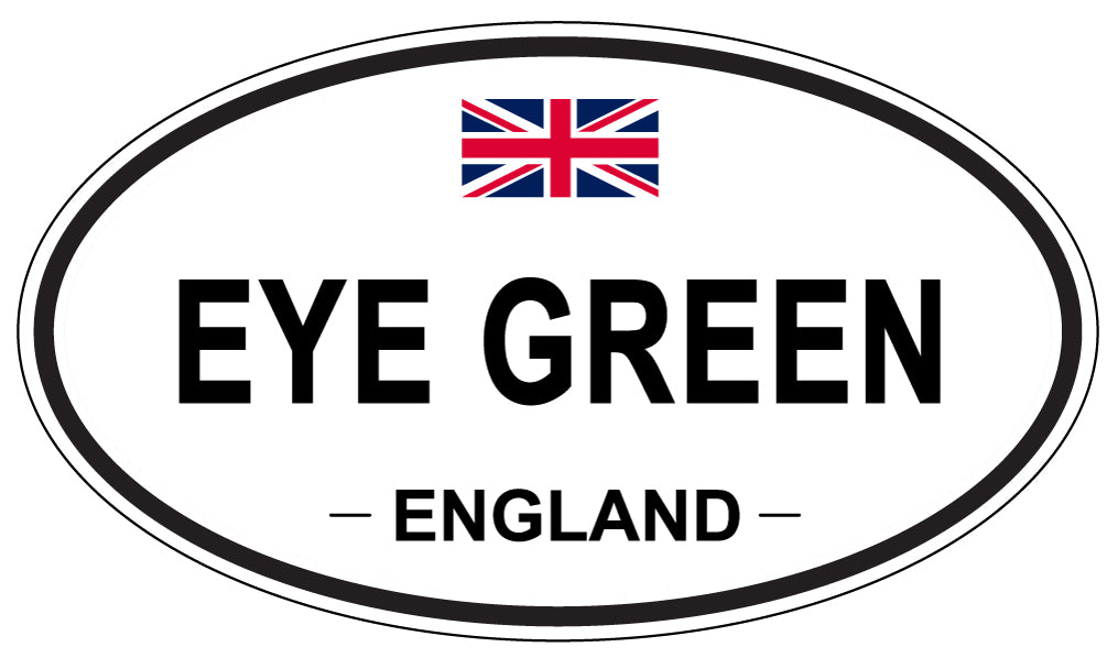EYE GREEN, England - Oval Magnet