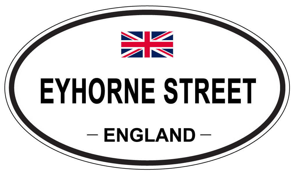 EYHORNE STREET, England - Oval Magnet