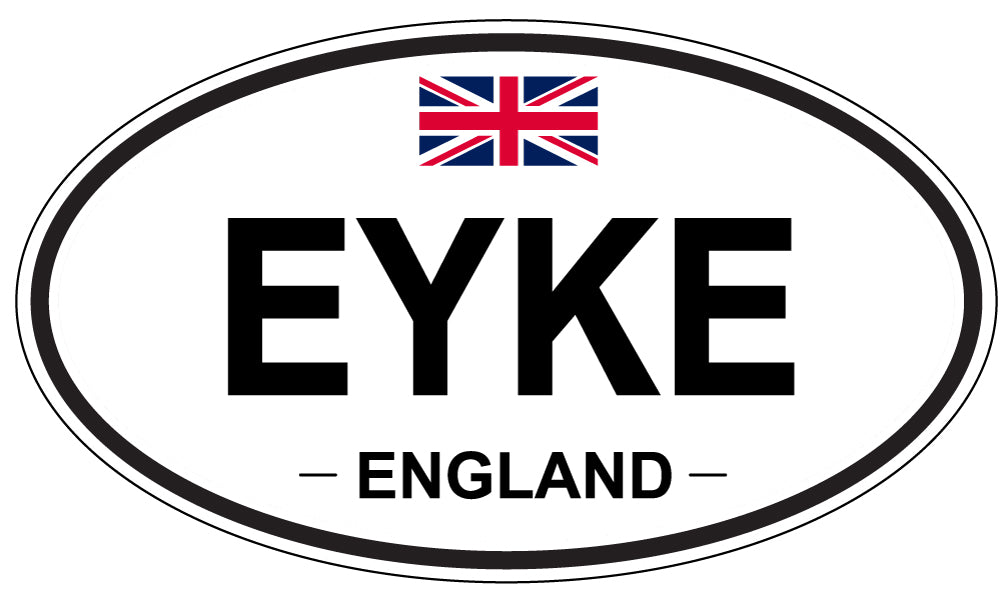 EYKE, England - Oval Magnet