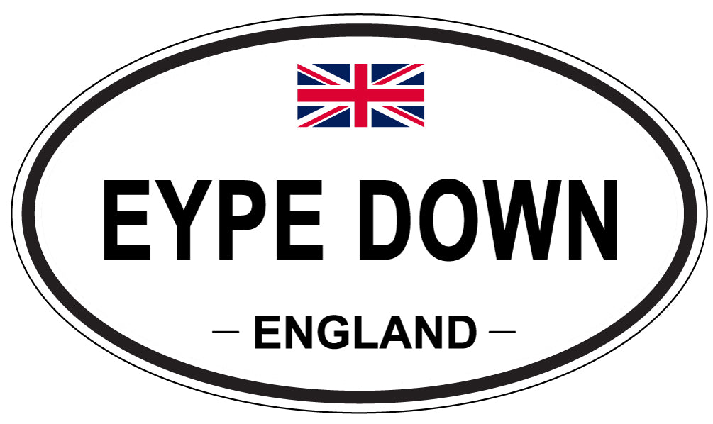 EYPE DOWN, England - Oval Magnet