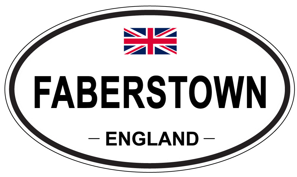 FABERSTOWN, England - Oval Magnet