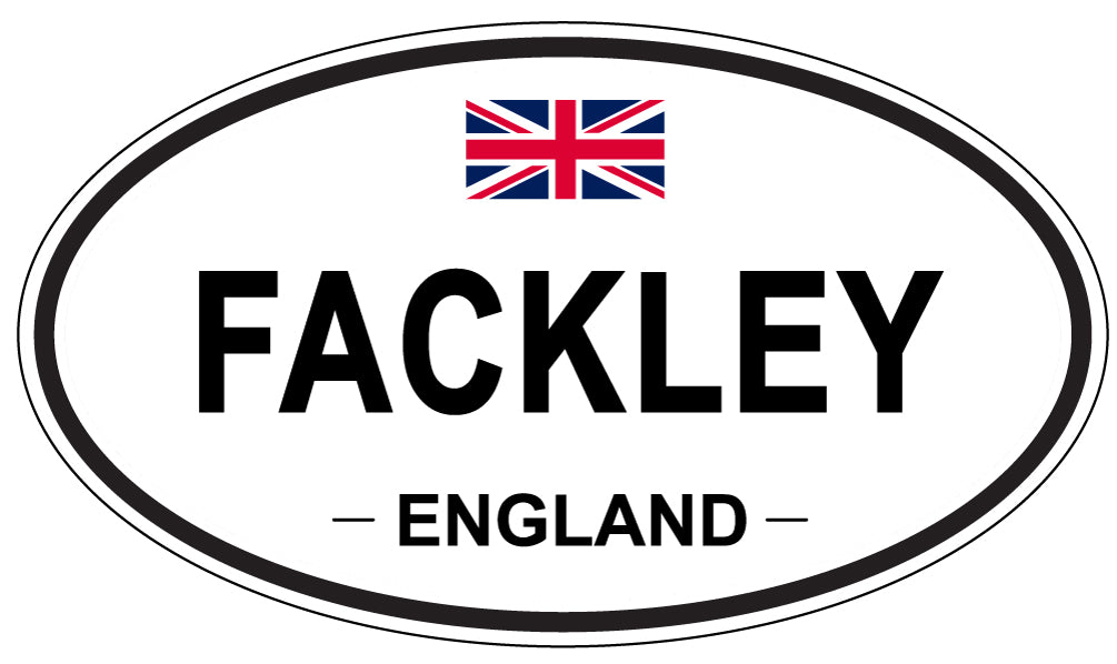 FACKLEY, England - Oval Magnet