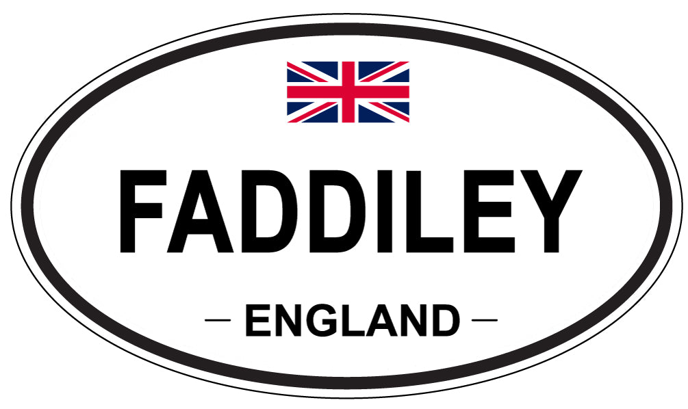 FADDILEY, England - Oval Magnet