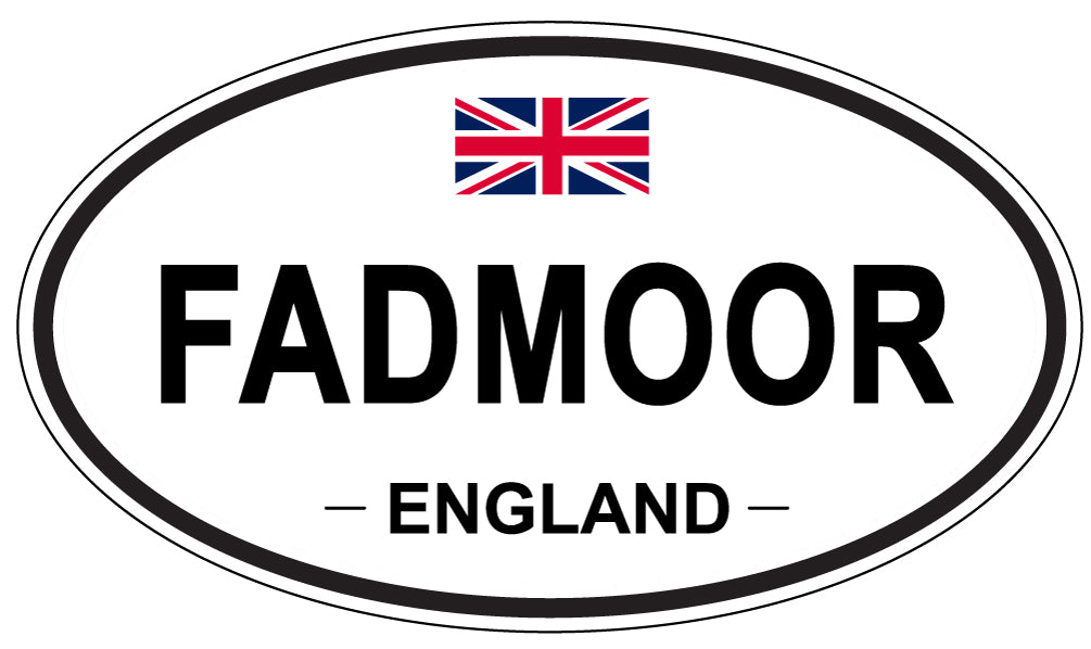 FADMOOR, England - Oval Magnet