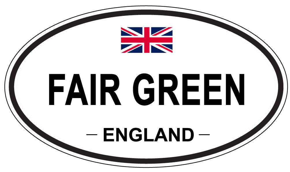 FAIR GREEN, England - Oval Magnet