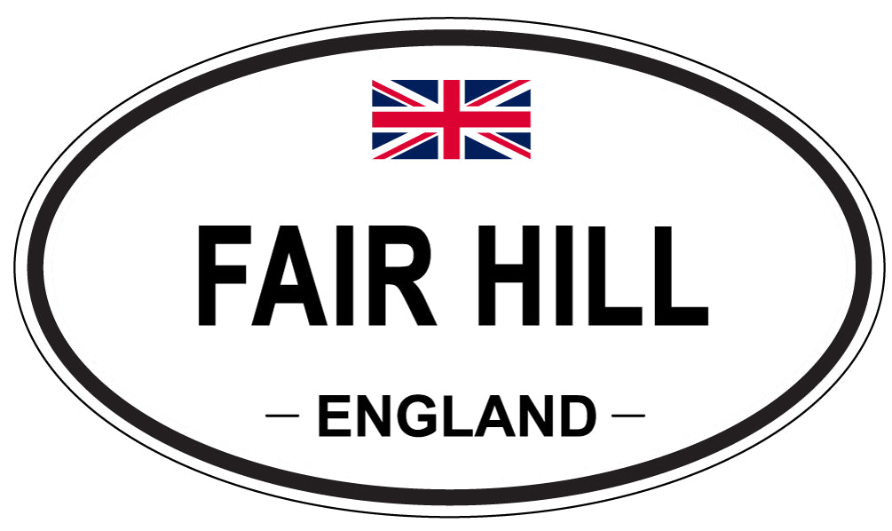 FAIR HILL, England - Oval Magnet