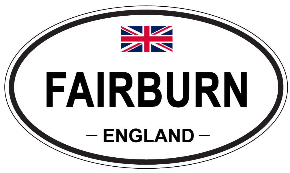 FAIRBURN, England - Oval Magnet