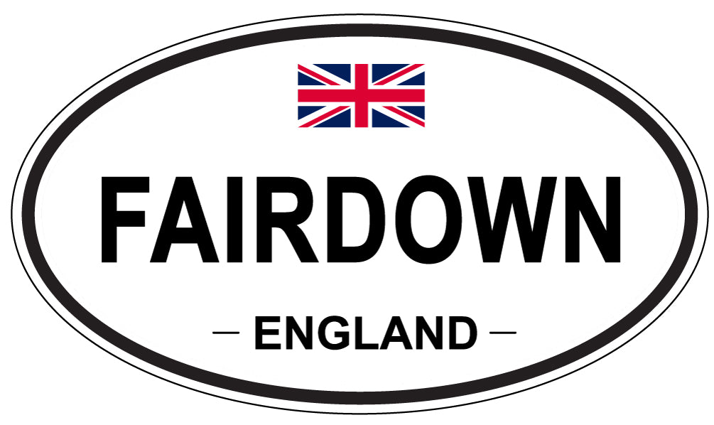 FAIRDOWN, England - Oval Magnet