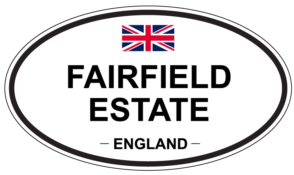 FAIRFIELD ESTATE, England - Oval Magnet