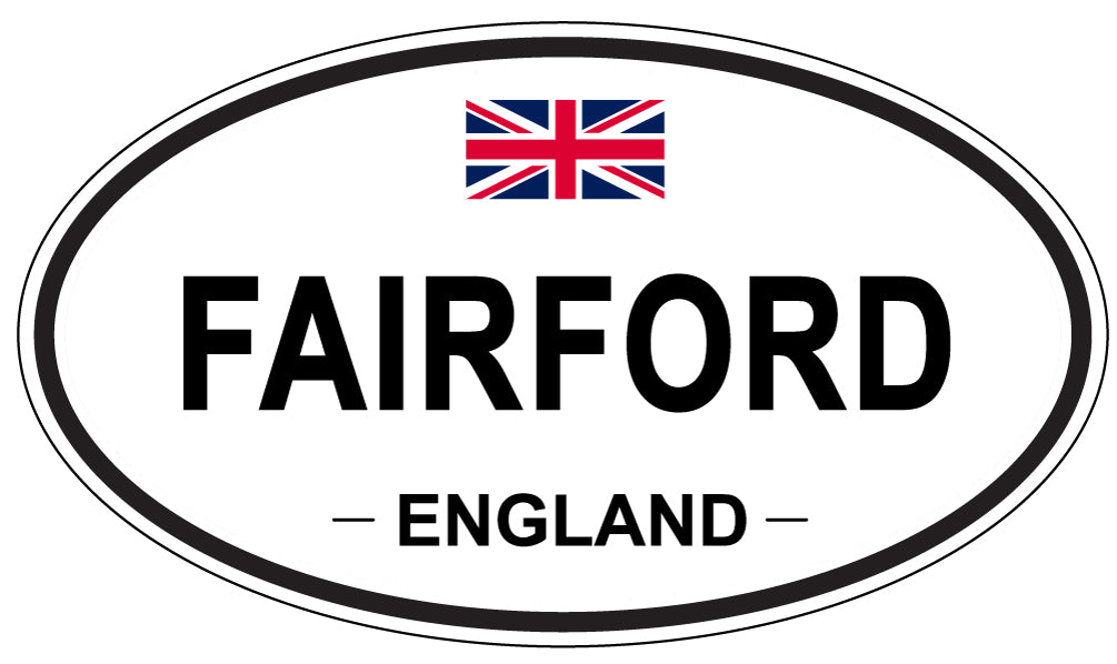 FAIRFORD, England - Oval Magnet