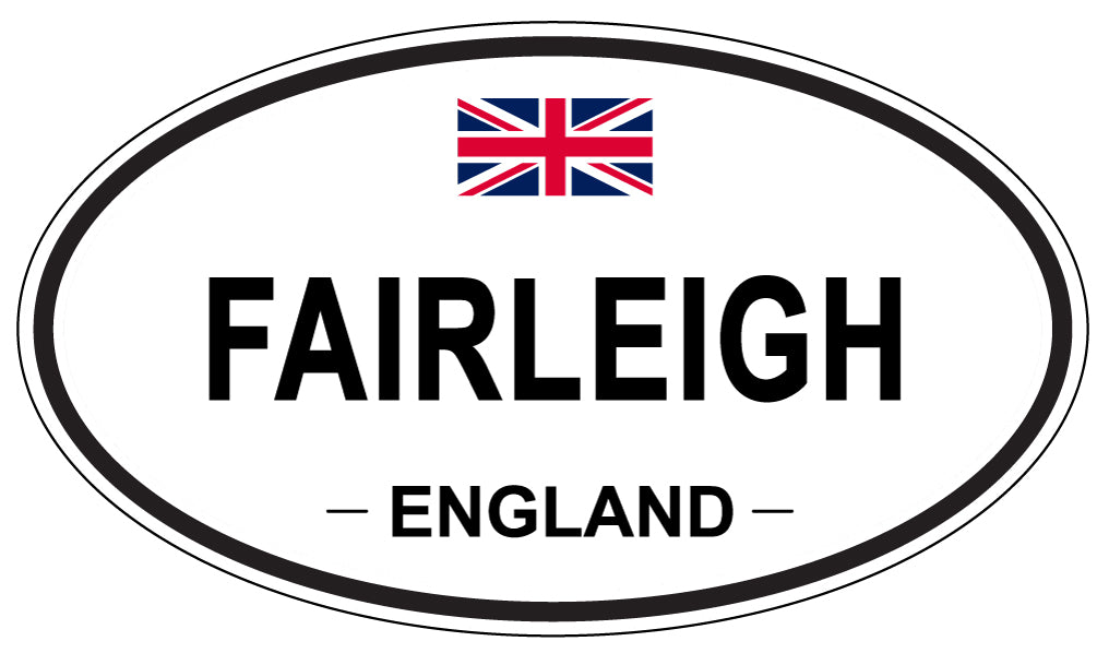 FAIRLEIGH, England - Oval Magnet