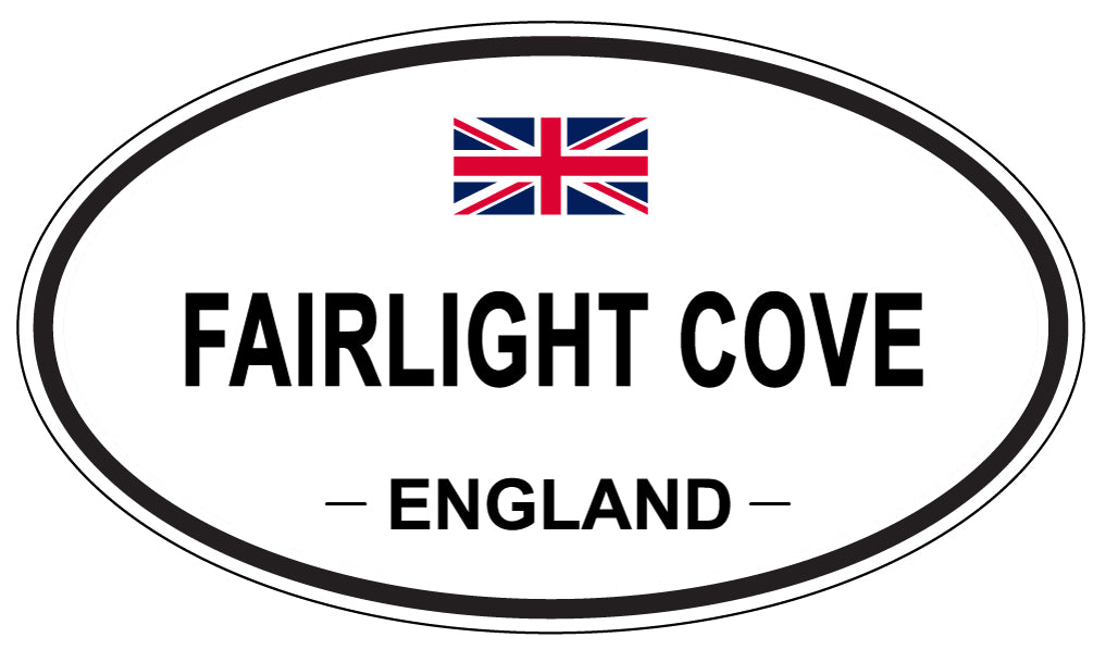 FAIRLIGHT COVE, England - Oval Magnet
