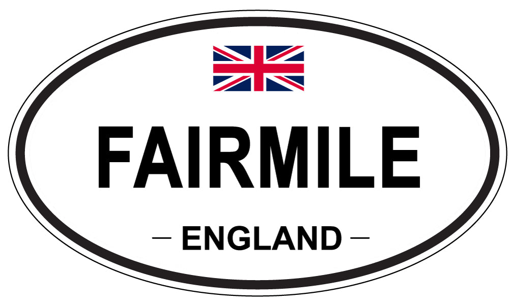 FAIRMILE, England - Oval Magnet