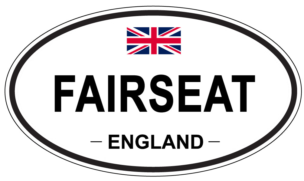 FAIRSEAT, England - Oval Magnet