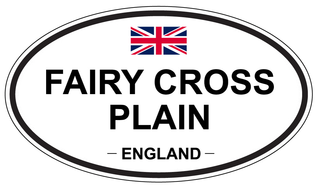 FAIRY CROSS PLAIN, England - Oval Magnet
